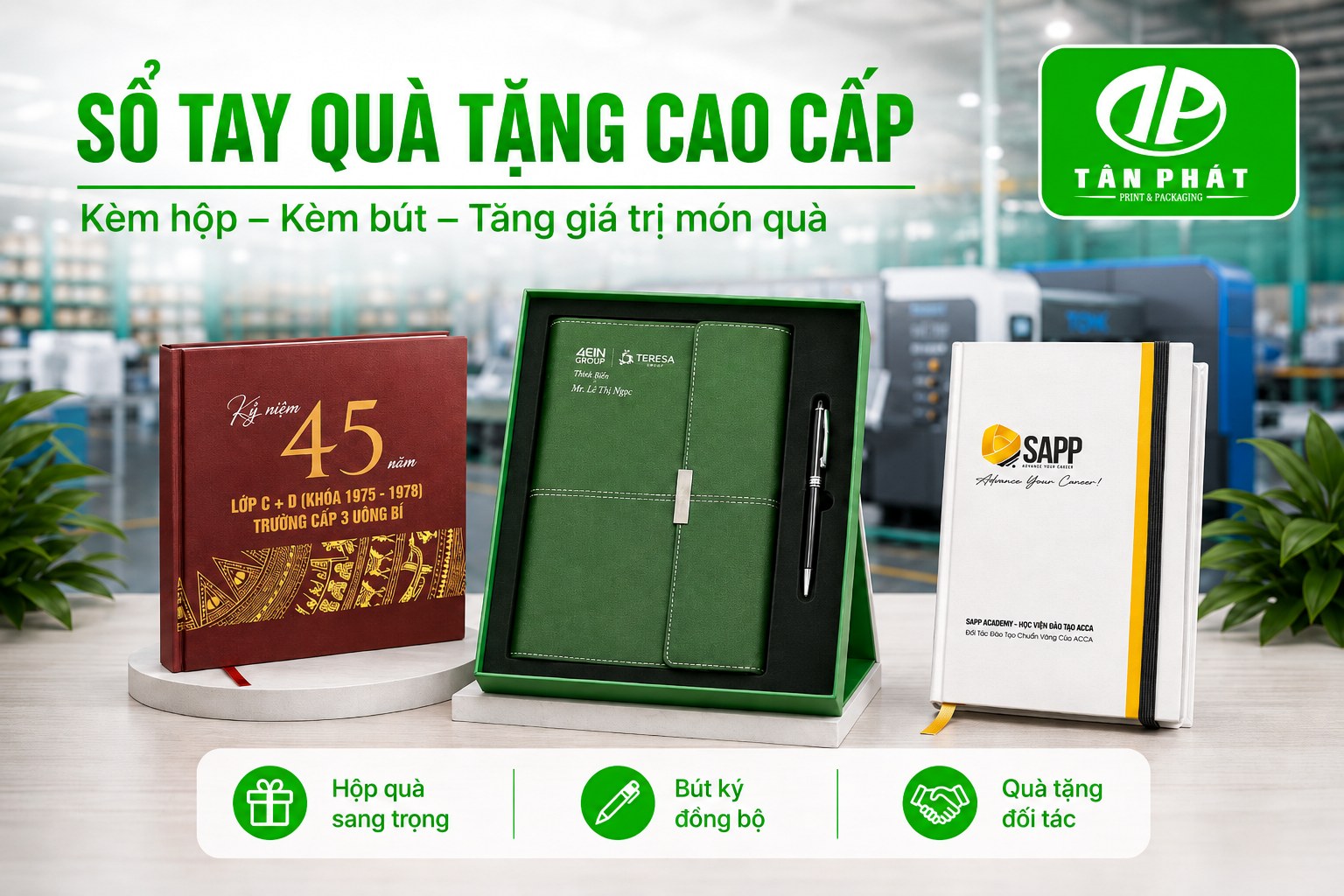 sổ tay quà tặng hội nghị sự kiện