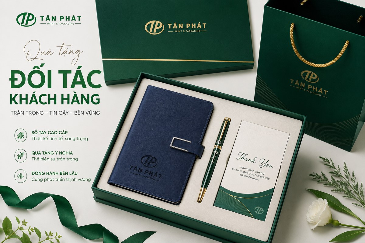 sổ tay quà tặng đối tác khách hàng