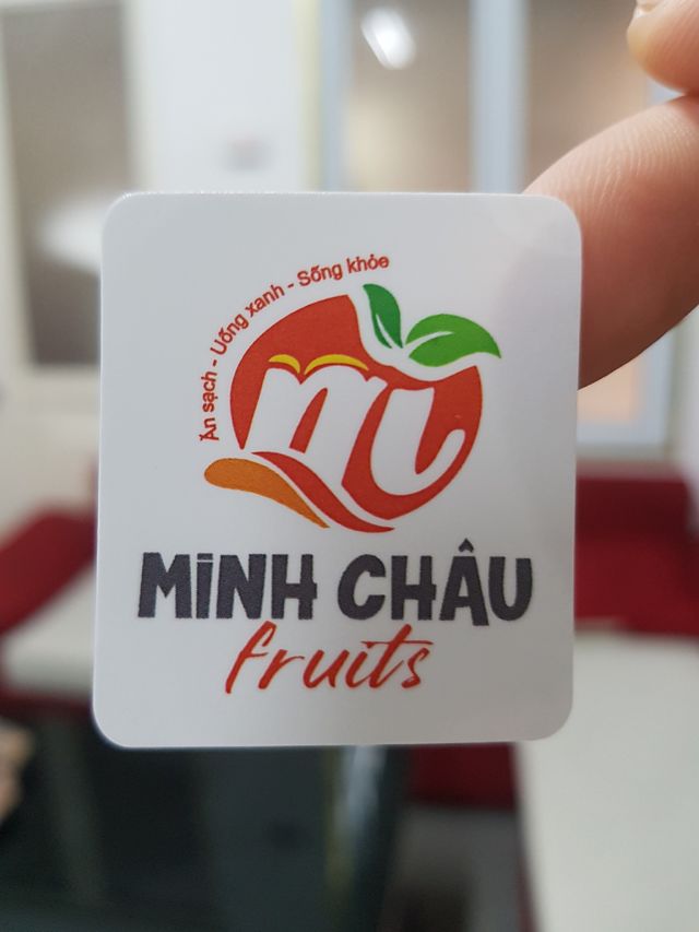 Decal dán shop trái cây nhập khẩu