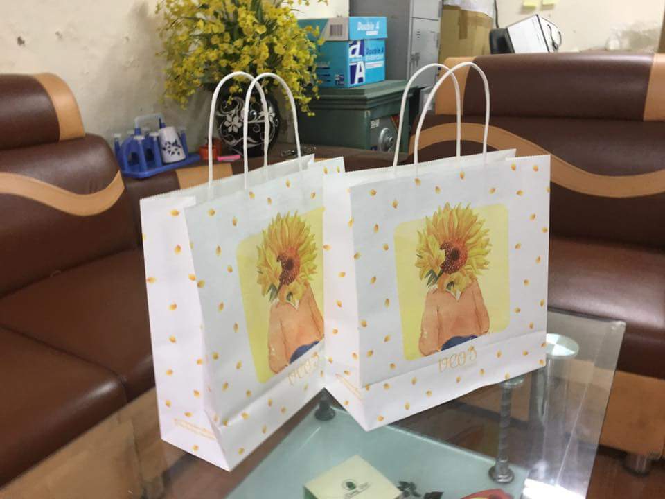 Túi giấy kraft shop thời trang