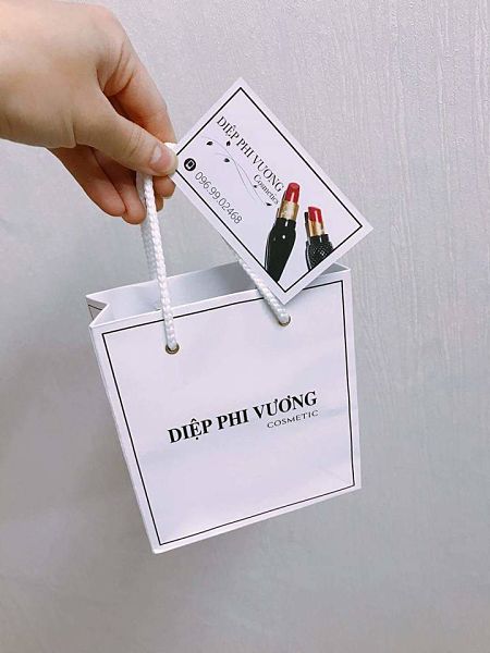 Túi giấy ivory đựng mỹ phẩm