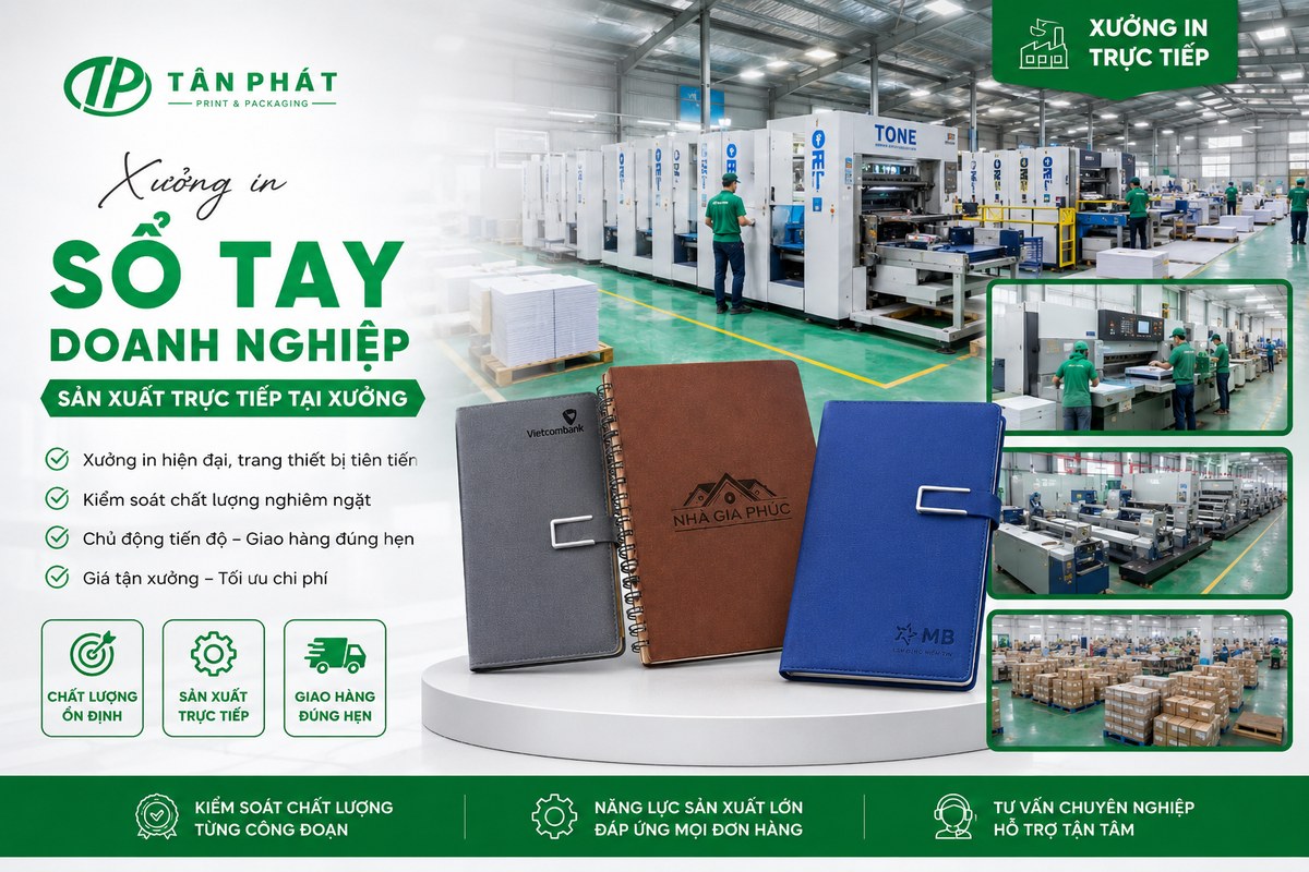 xưởng in sổ tay doanh nghiệp Tân Phát