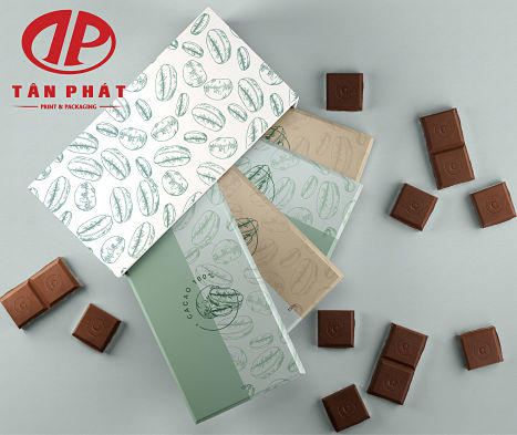 Mẫu hộp đựng thanh Socola