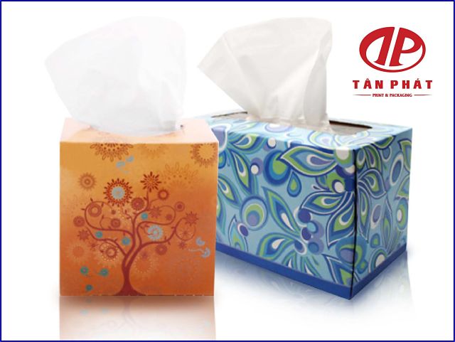 Hộp đựng khăn giấy hình vuông và hình chữ nhật