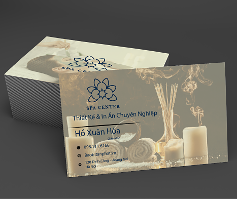 Mẫu card visit thẩm mĩ viện spa