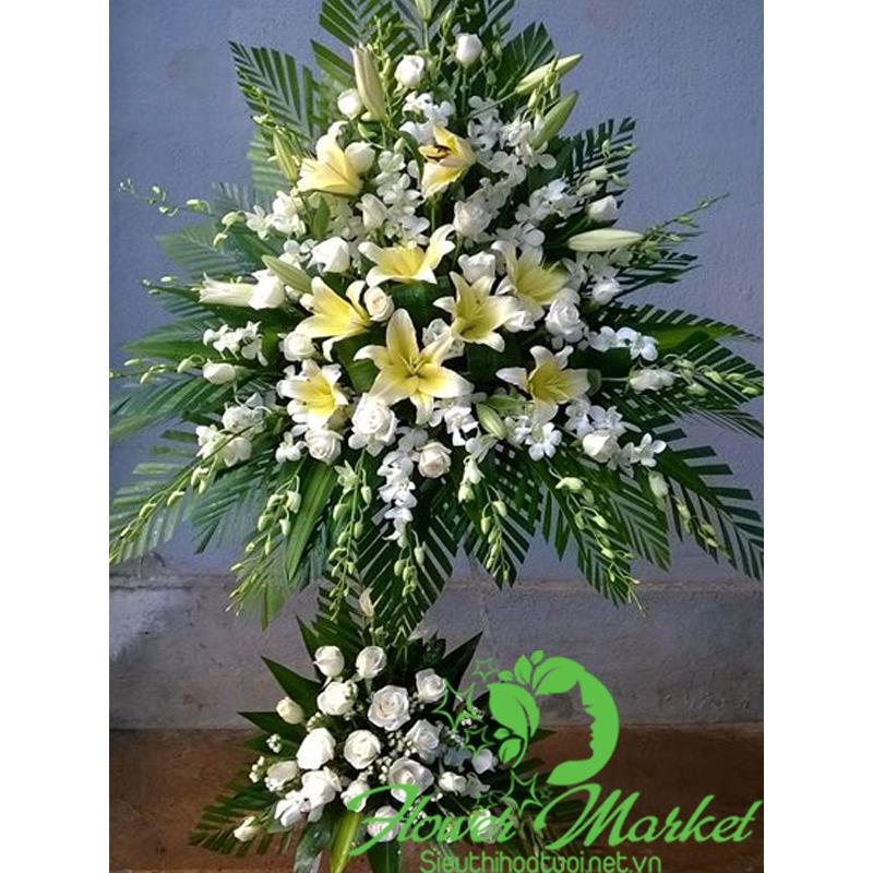 Vòng hoa tang lễ HCB397