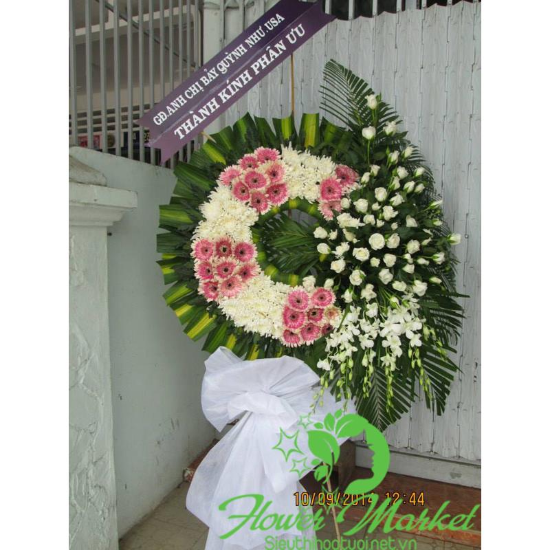 Vòng hoa tang lễ HCB339