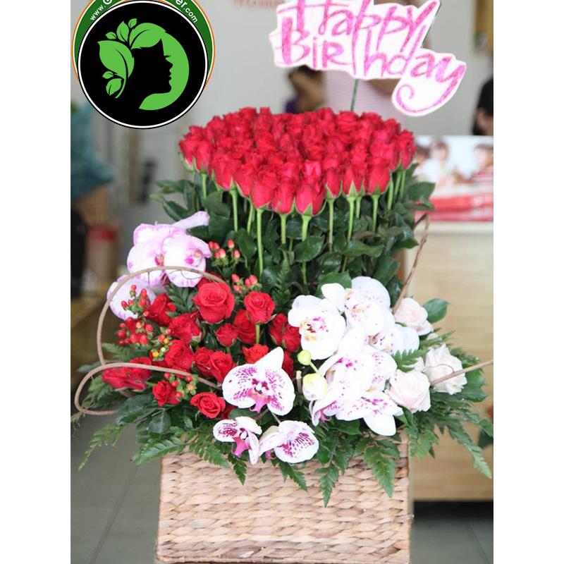 Hoa giỏ cao cấp DHCM20