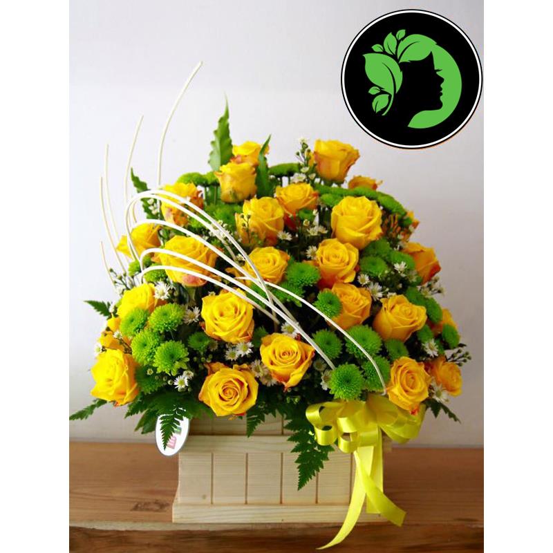 Hoa giỏ giá rẻ DHCM21