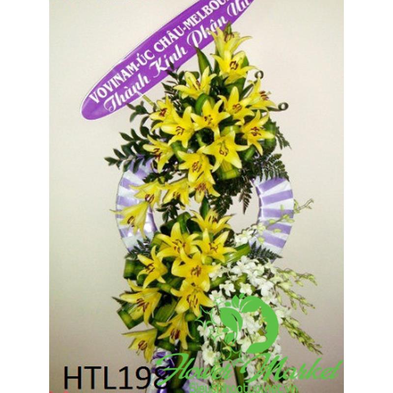 Vòng hoa viếng đám tang HCB323