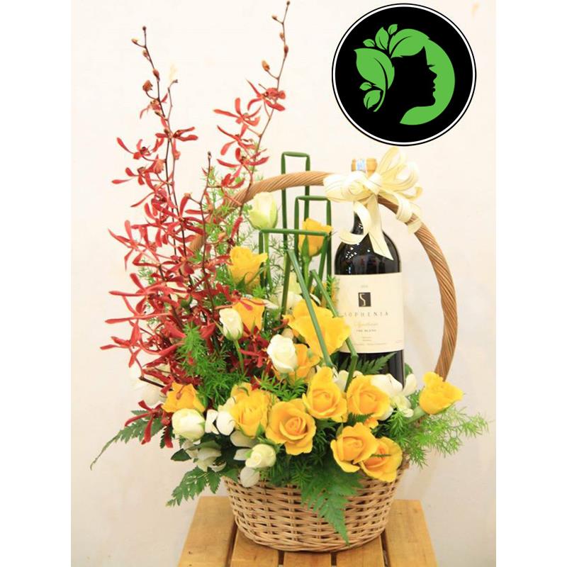 Hoa giỏ đẹp DHCM04