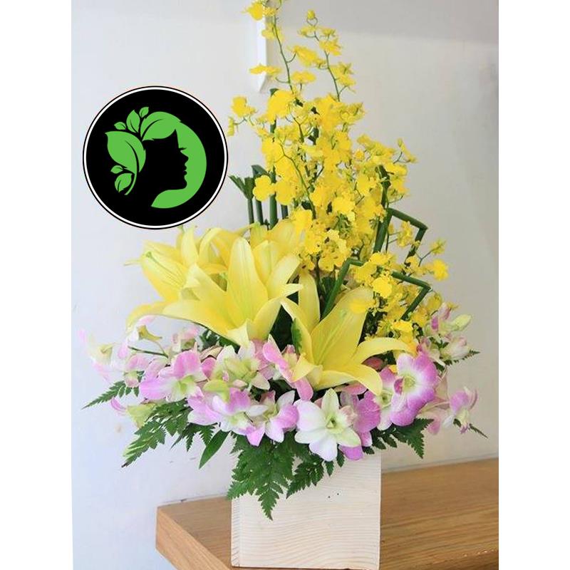 Hoa giỏ đẹp DHCM06