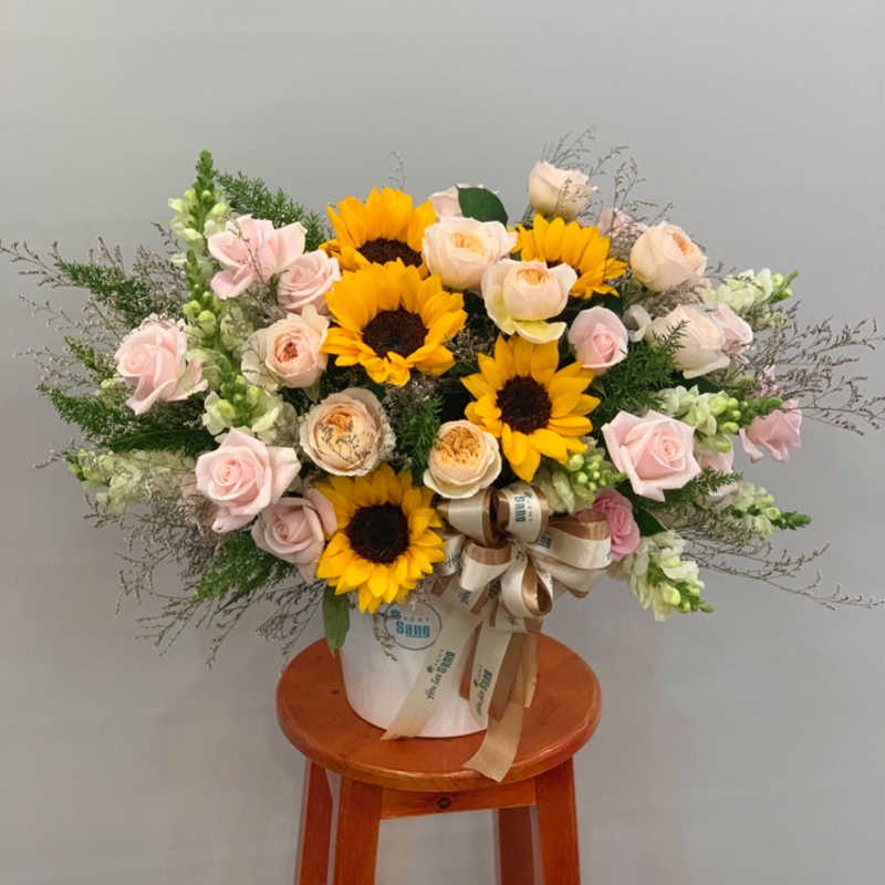 Giỏ hoa tươi đẹp LOVE-G63