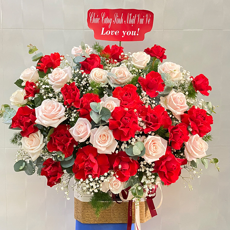 Hoa Giỏ Đẹp LOVE-G08