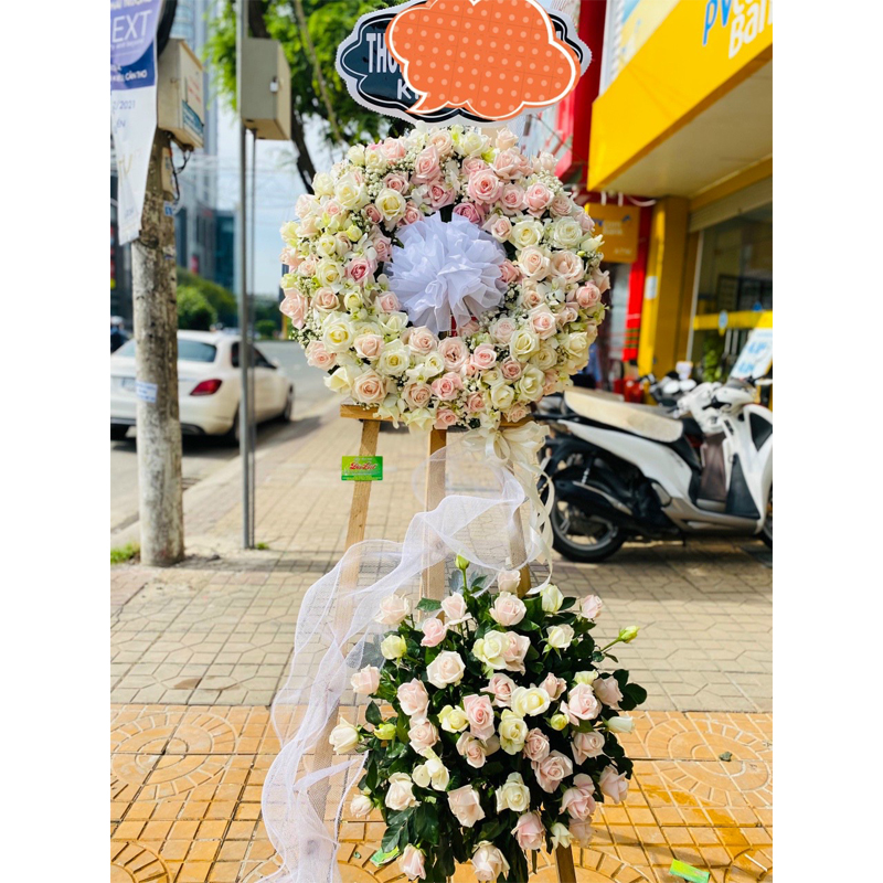 Kệ hoa tươi chia buồn LOVE-CB159