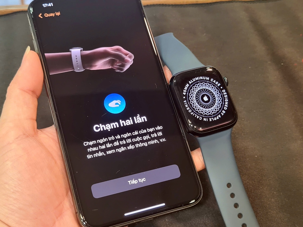 apple watch series 9 45mm cũ zin giá rẻ tại shop Nguyên Linh