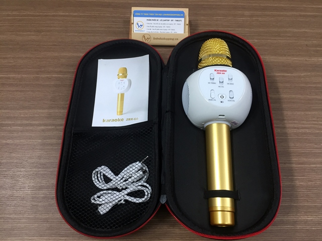 Micro karaoke ZBX 66 chính hãng - mic kèm loa bluetooth