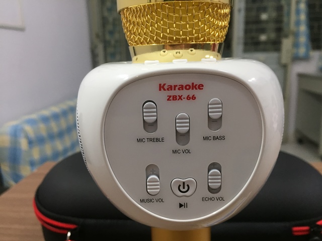 Micro karaoke ZBX 66 chính hãng - mic kèm loa bluetooth