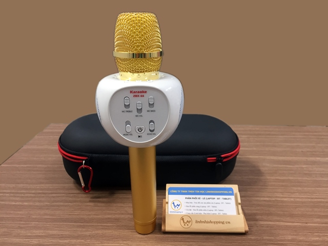 Micro karaoke ZBX 66 chính hãng - mic kèm loa bluetooth