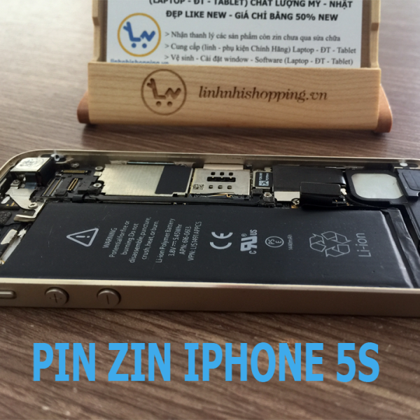 Thay pin iphone 5s (Pin Zin - bảo hành 06 tháng)