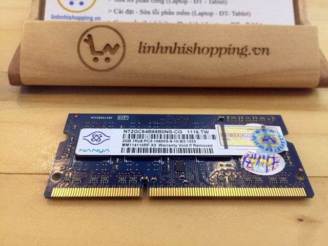 Ram DDR3 laptop 2gb NANYA (12 tháng bảo hành)