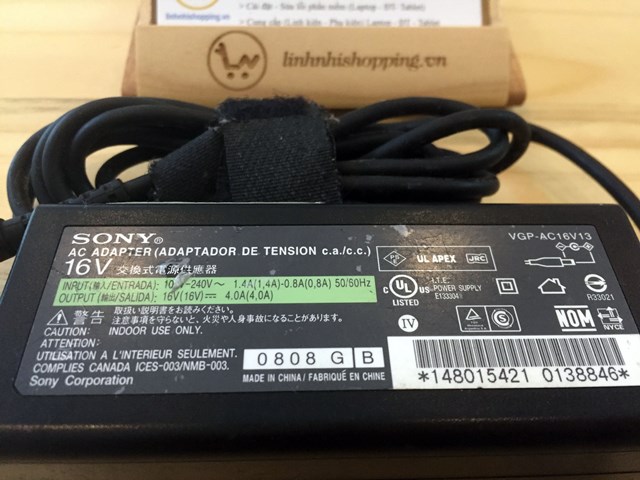 Sạc Sony 16v-4a Chính Hãng (ĐÃ SỬ DỤNG)