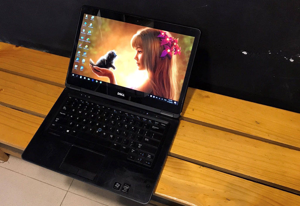 Laptop Dell Latitude E7440 (CORE i7 4600U, DR3L 8GB, SSD 128GB + HDD 250GB, WEBCAM, ĐÈN PHÍM, PIN 4H YOUTUBE)