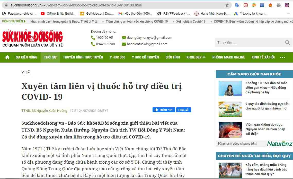 xuyên tâm liên là thuốc gì