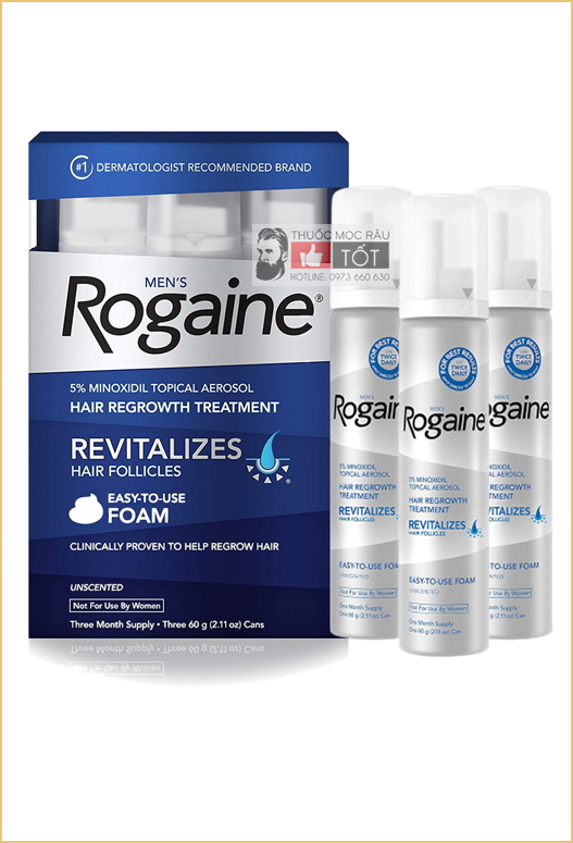 Thuốc mọc tóc Minoxidil Rogaine 5%