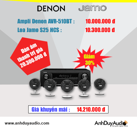 Khuyến mãi giảm giá 30% bộ dàn nghe nhạc xem phim Denon - Jamo tại HD Nam Khánh Khuyến mãi giảm giá 30% bộ dàn nghe nhạc xem phim Denon - Jamo tại HD Nam Khánh