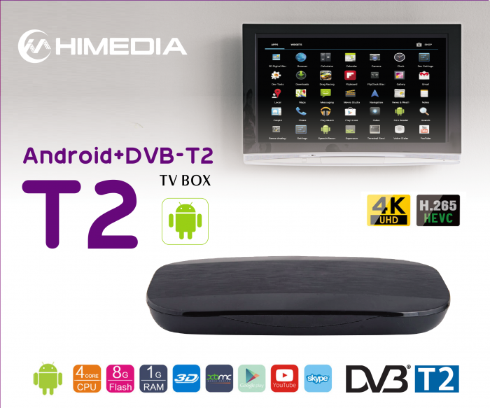 Đánh giá chiếc HIMEDIA T2 - Chiếc Android Box tích hợp đầu thu DVB T2, xem truyền hình 40 kênh miễn phí không cần internet độc đáo