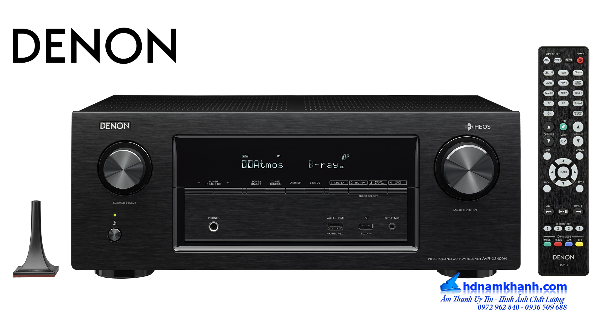 Denon giới thiệu Amply AV Receiver X3400H với Dolby Atmos, DTS :X và cả HEOS không dây Denon giới thiệu Amply AV Receiver X3400H với Dolby Atmos, DTS :X và cả HEOS không dây