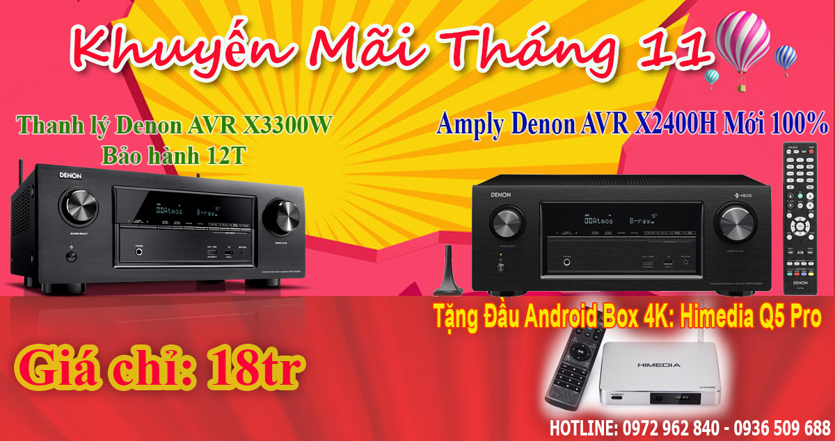 Khuyến Mại T11: Tặng Quà Khủng Khi mua Amply Denon Khuyến Mại T11: Tặng Quà Khủng Khi mua Amply Denon