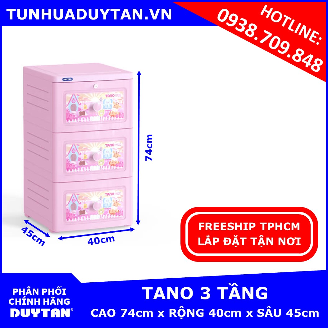 FreeshipHCM- Tủ nhựa TANO Duy Tân RẺ Nhất - 0938.709.848