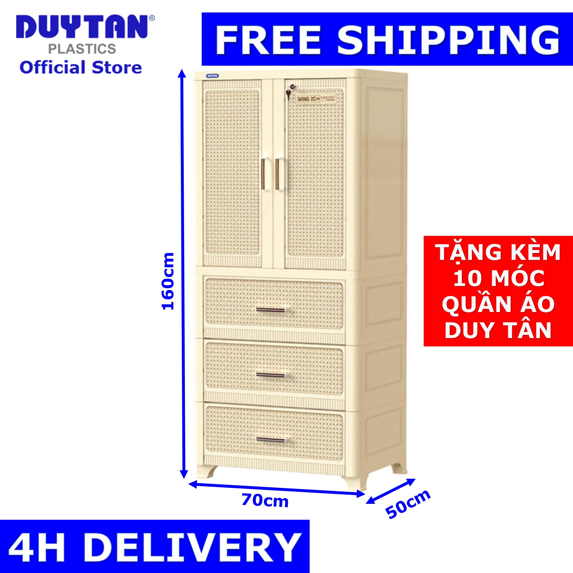 FreeshipHCM- Tủ nhựa WING Duy Tân RẺ Nhất - 0938.709.848