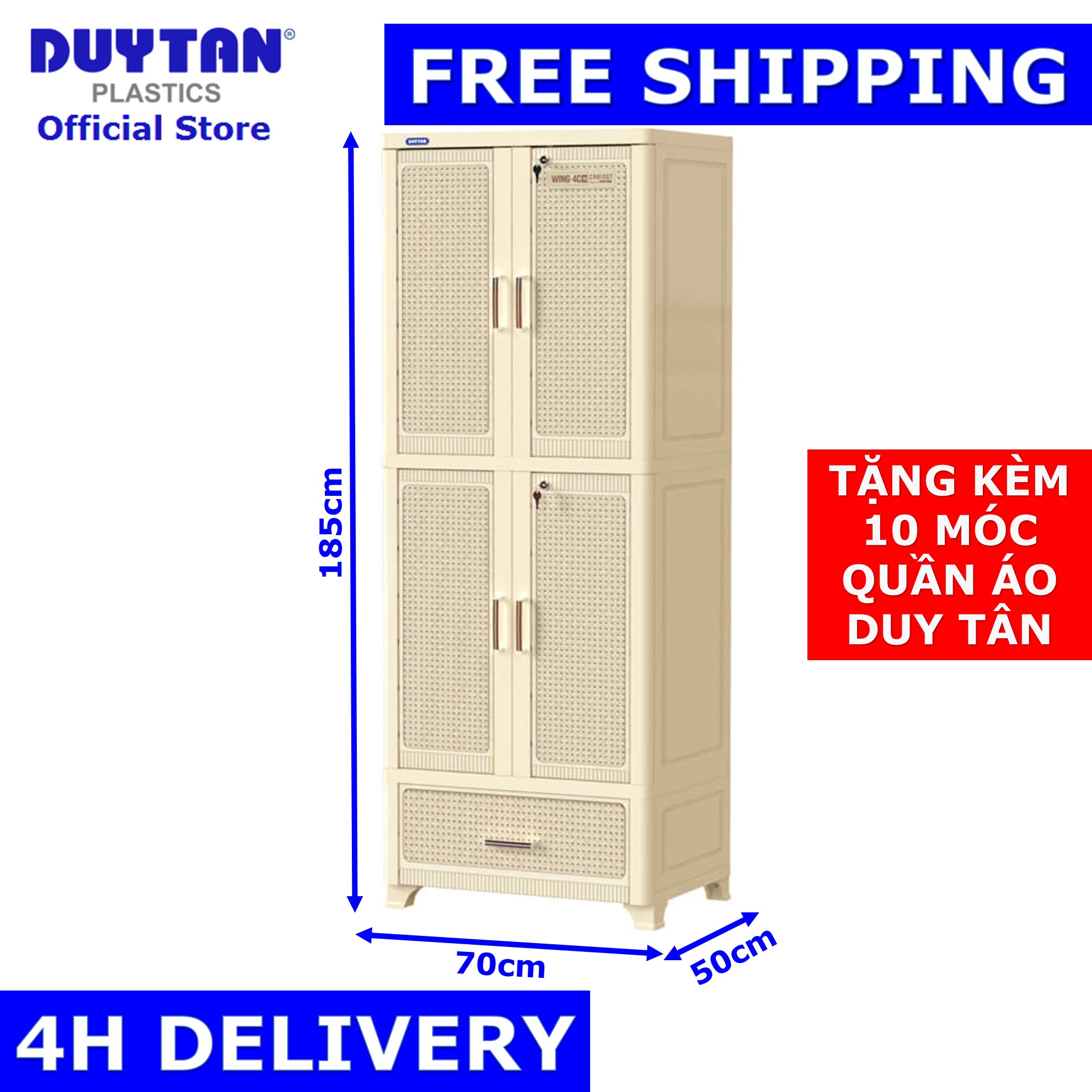 FreeshipHCM- Tủ nhựa WING Duy Tân RẺ Nhất - 0938.709.848