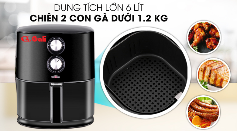 Nồi chiên không dầu GL-1120 6L 1700W