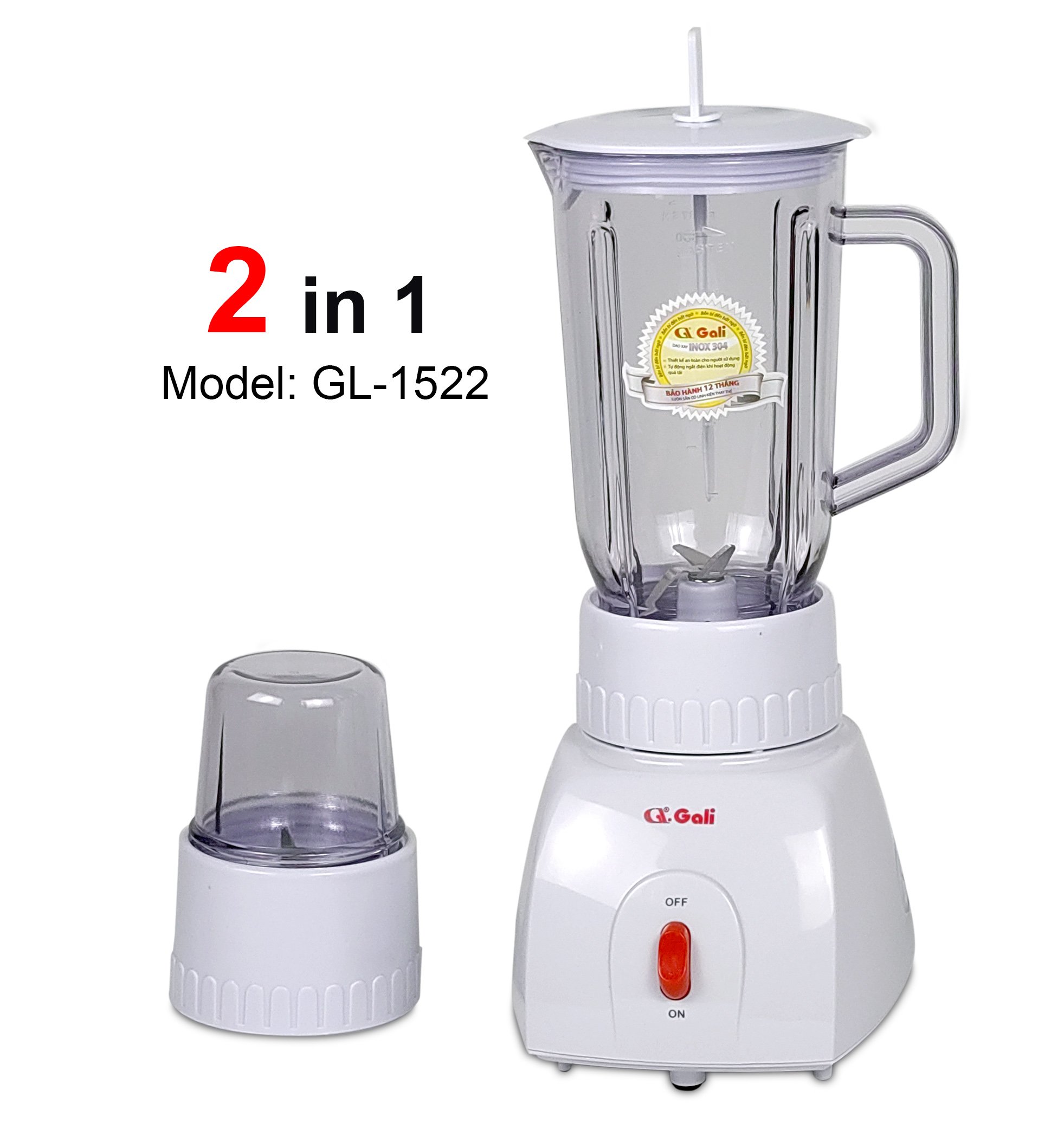 Máy xay sinh tố 1522 - 1 Lít - Bảo hành 1 năm