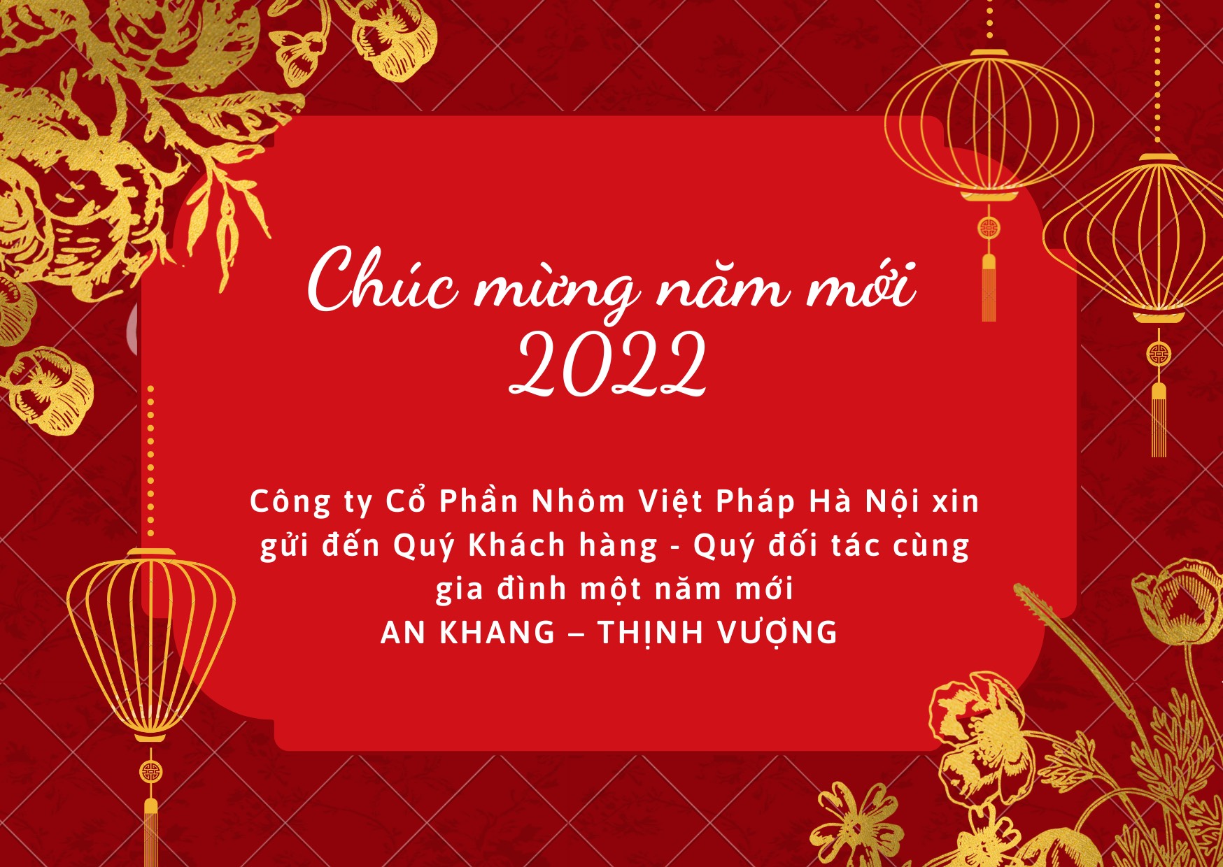 CHÚC MỪNG NĂM MỚI 2022