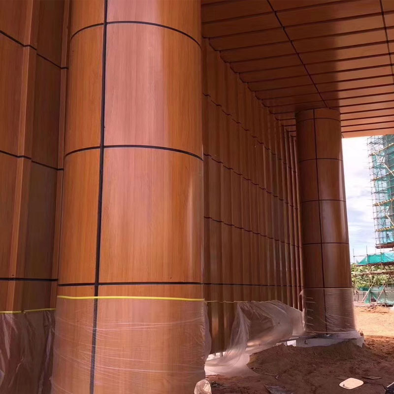 Tấm nhôm ốp tường giả vân gỗ