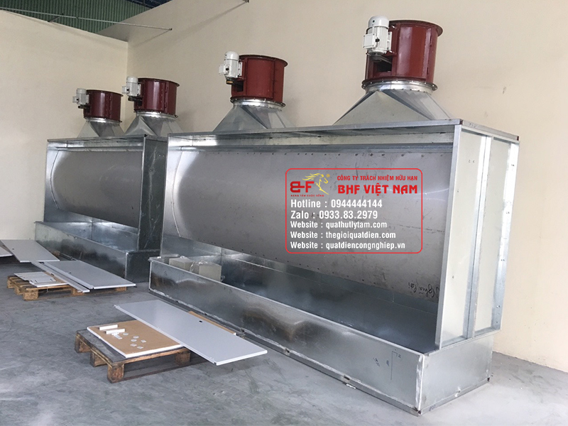 Buồng hút và xử lý bụi sơn công nghiệp