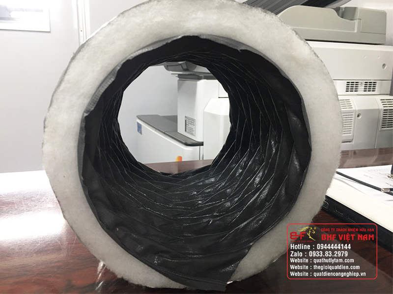 Ống Gió Mềm Vải Fiber Có Bảo Ôn