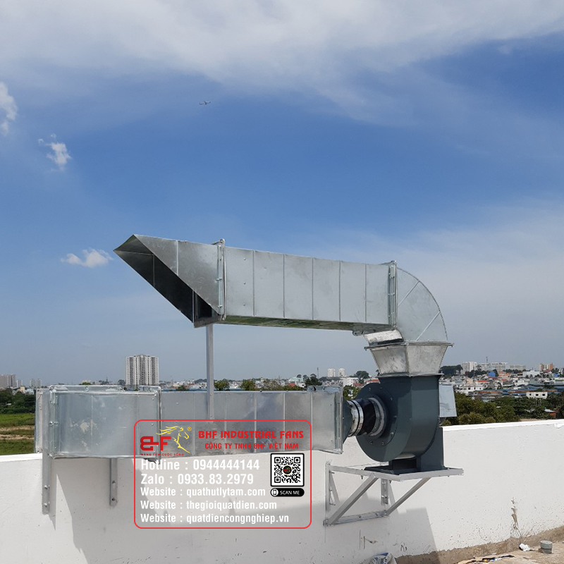 Quạt công nghiệp lắp động cơ phòng nổ, chống cháy nổ