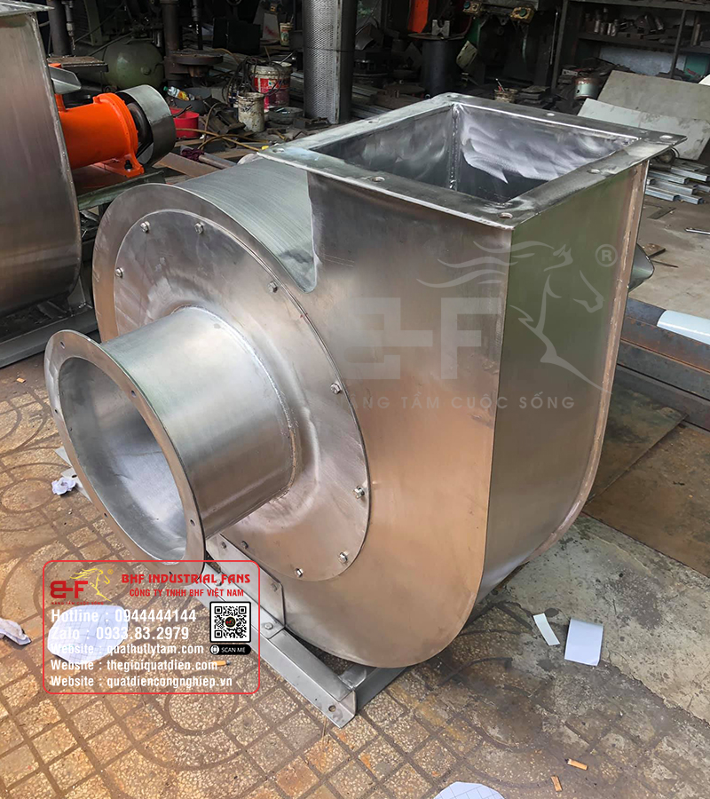 Quạt hút ly tâm công nghiệp bằng inox 304