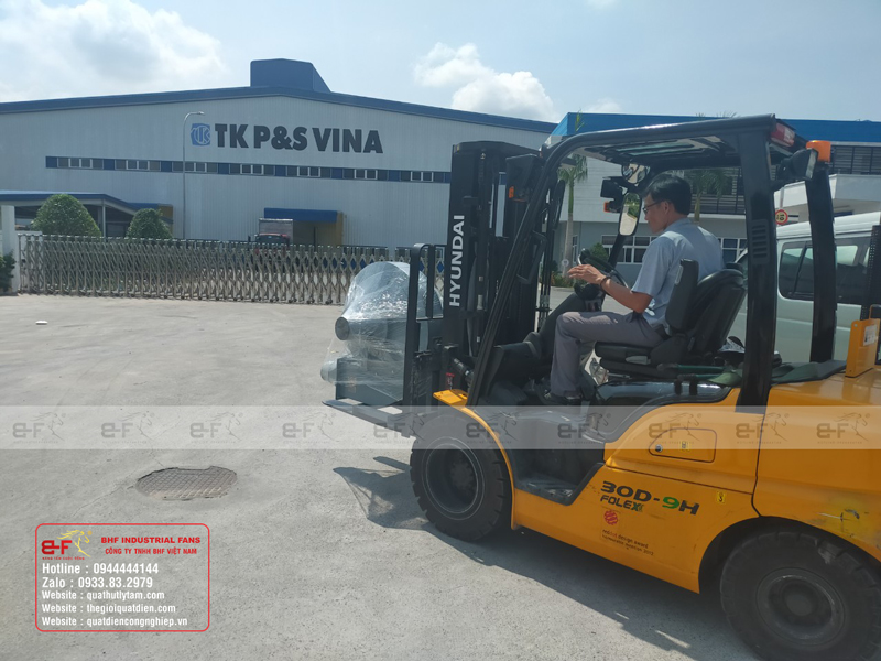 Giao Quạt ly tâm siêu cao áp 15HP cho nhà máy TK P&S Vina