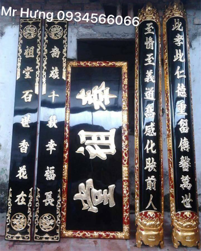 Ý nghĩa của bộ hoành phi câu đối trên bàn thờ gia tiên