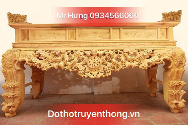 sập thờ gỗ hương