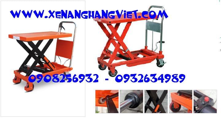 xe nâng mặt bàn, bàn nâng cây cảnh