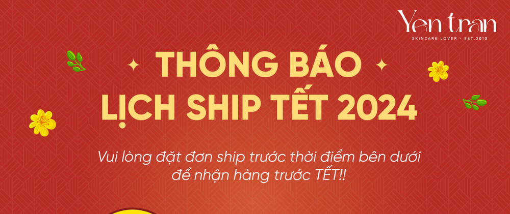 Thông báo lịch ship tết 2024