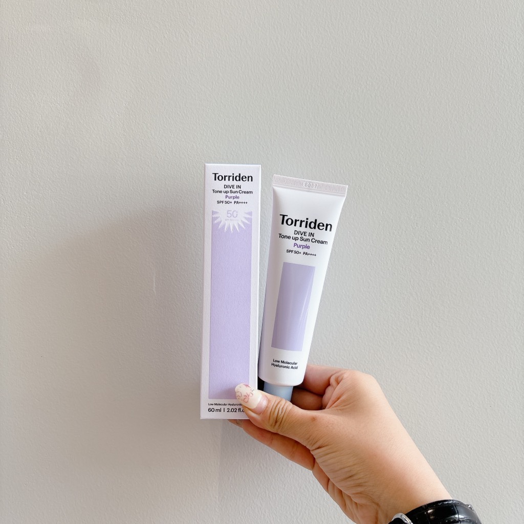 Kem Chống Nắng Nâng Tone Torriden Dive In Tone Up Sun Cream Purple SPF 50+ PA++++ 60ml